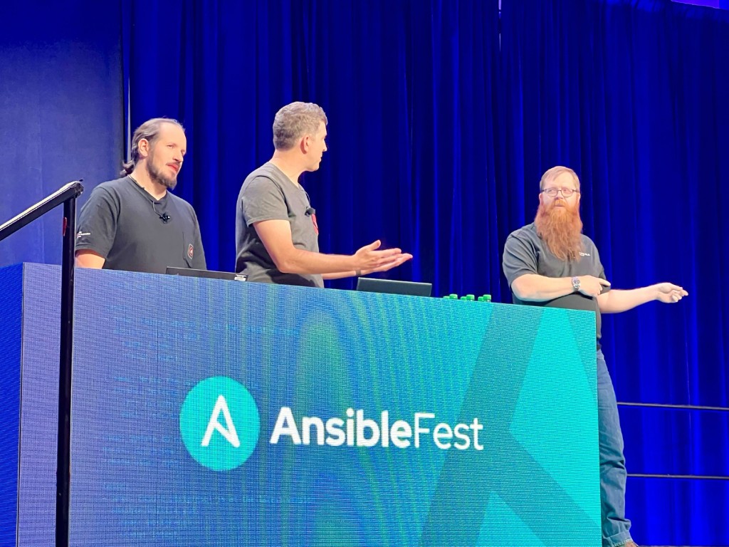At the podium — AnsibleFest, Atlanta, 2025