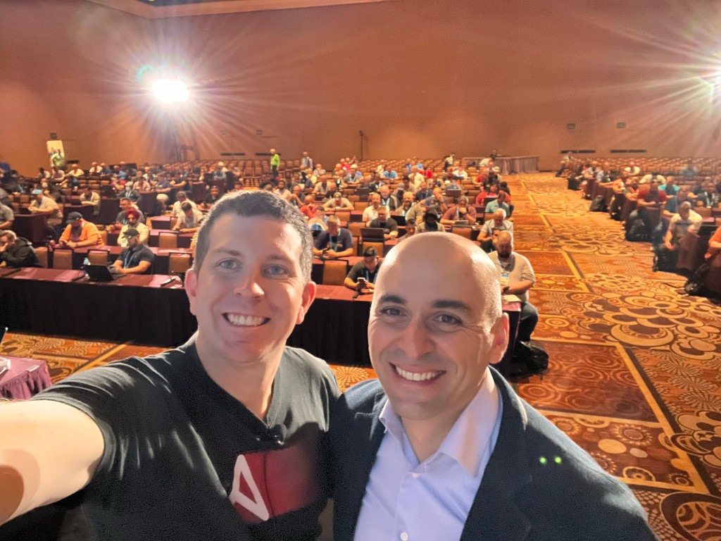 With co-presenter Adrian Iliesiu — Cisco Live, Las Vegas, 2023