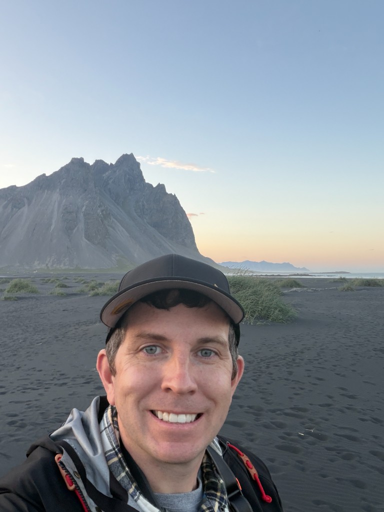 Selfie at Vestrahorn — Iceland, 2026