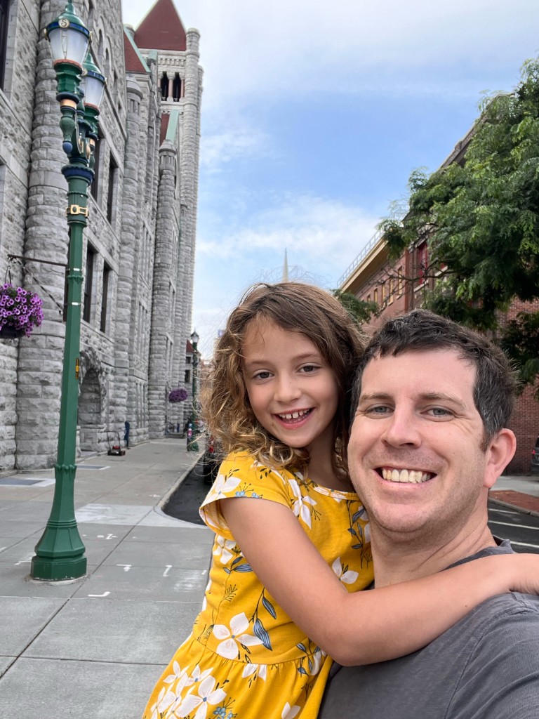 Sean and Aria in Syracuse, NY, 2023